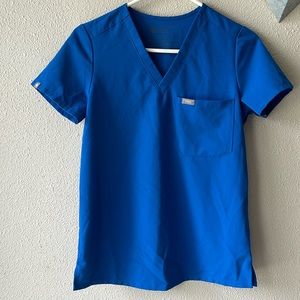 Figs Catarina Scrub Top Royal Blue XXS